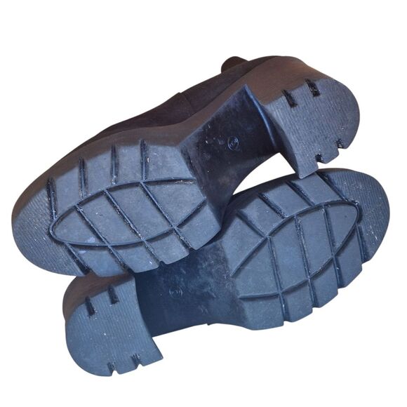 ASOS Chunky Heel Boots Black Suede Chelsea US size 8 - Picture 8 of 16